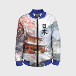 Детский бомбер 3D Япония - весна в горах