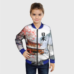 Детский бомбер 3D Япония - весна в горах - фото 2