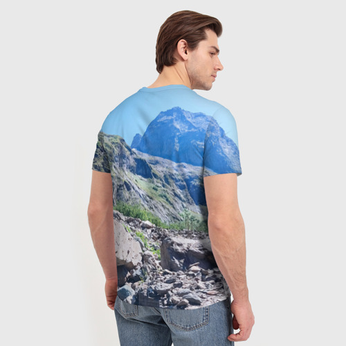 Мужская футболка 3D Горы России, цвет 3D печать - фото 4