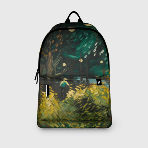 Рюкзак 3D с принтом Загадочный лес маслом, вид сбоку #3
