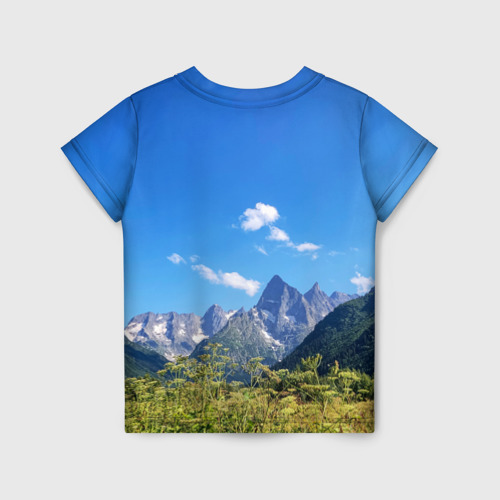Детская футболка 3D Название гор России, цвет 3D печать - фото 2