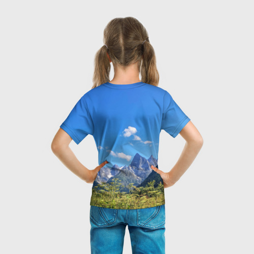 Детская футболка 3D Название гор России, цвет 3D печать - фото 6