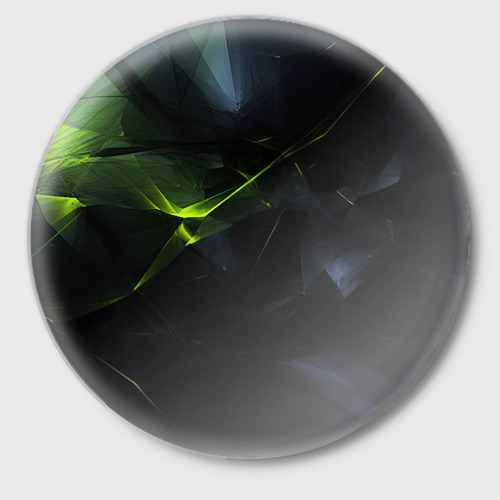 Значок Black green elements, цвет белый