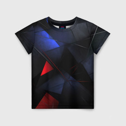 Детская футболка 3D Black green blue red