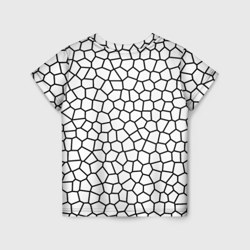 Детская футболка 3D Мозаика белый, цвет 3D печать - фото 2