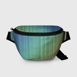 Поясная сумка 3D Градиент полосы зеленый