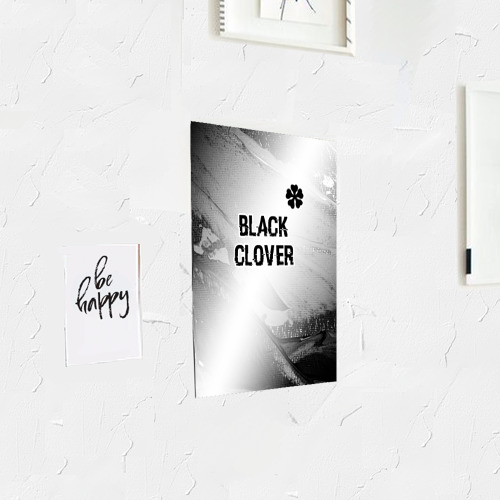 Постер Black Clover glitch на светлом фоне: символ сверху - фото 3