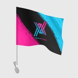 Флаг для автомобиля Darling in the Franxx - neon gradient