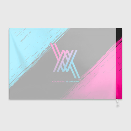 Флаг 3D Darling in the Franxx - neon gradient - фото 2