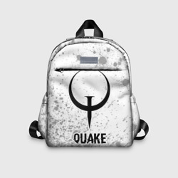 Детский рюкзак 3D Quake glitch на светлом фоне