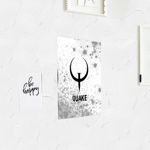 Постер Quake glitch на светлом фоне - фото 3