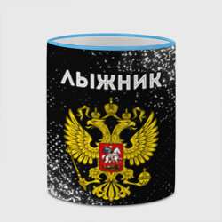 Кружка с полной запечаткой Лыжник из России и герб РФ - фото 2