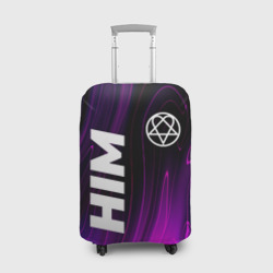 Чехол для чемодана 3D HIM violet plasma