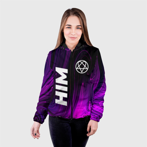 Женская куртка 3D HIM violet plasma, цвет черный - фото 3