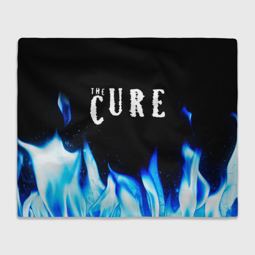 Плед 3D The Cure blue fire, цвет 3D (велсофт)