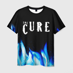 Мужская футболка 3D The Cure blue fire