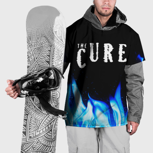 Накидка на куртку 3D The Cure blue fire, цвет 3D печать