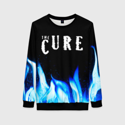 Женский свитшот 3D The Cure blue fire