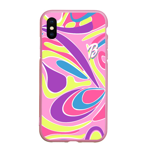 Чехол для iPhone XS Max матовый Barbie Totally Hair - ретро костюм, цвет розовый