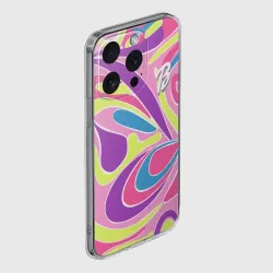 Чехол для iPhone 15 Pro силиконовый с защитой камеры Barbie Totally Hair - ретро костюм - фото 2