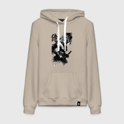 Женская толстовка хлопок Tiger samurai - hieroglyph - art