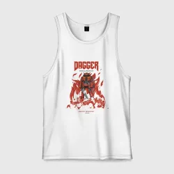 Мужская майка хлопок Dagger Guy by Android Broadcast