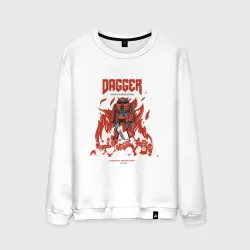 Мужской свитшот хлопок Dagger Guy by Android Broadcast