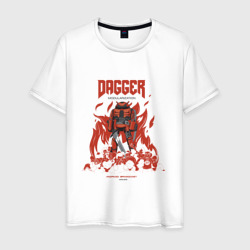 Мужская футболка хлопок Dagger Guy by Android Broadcast