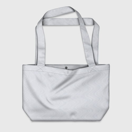 Пляжная сумка 3D Волны светло-серый