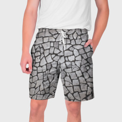 Мужские шорты 3D Каменный серый паттерн