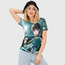 Женская футболка 3D Slim Дань Хэн в общем вагоне - фото 2