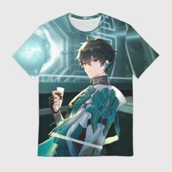 Мужская футболка 3D Дань Хэн в общем вагоне