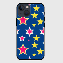 Чехол для iPhone 13 mini Звёзды разных цветов