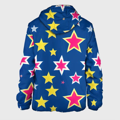 Мужская куртка 3D Звёзды разных цветов, цвет 3D печать - фото 2