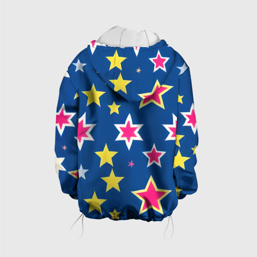 Детская куртка 3D Звёзды разных цветов, цвет белый - фото 2