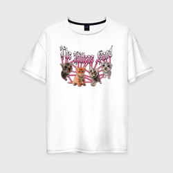 Женская футболка хлопок Oversize The Kittens Band