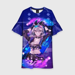 Детское платье 3D Серебряный Волк стар рейл