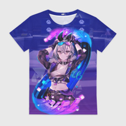 Женская футболка 3D Серебряный Волк стар рейл