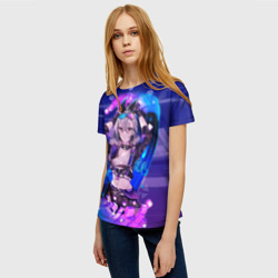 Женская футболка 3D Серебряный Волк стар рейл - фото 2