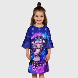 Детское платье 3D Серебряный Волк стар рейл - фото 2