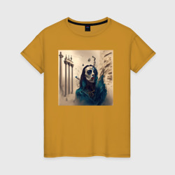 Фантазия в стиле Сальвадора Дали - нейросеть – Женская футболка хлопок с принтом купить со скидкой в -20%