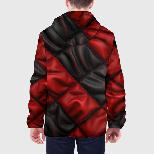 Мужская куртка 3D Red black luxury, цвет 3D печать - фото 5