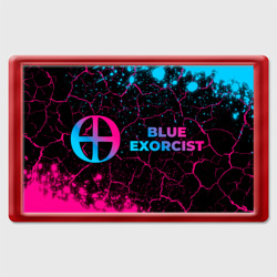 Магнит 45*70 Blue Exorcist - neon gradient: надпись и символ