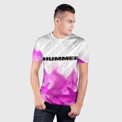 Мужская футболка 3D Slim Hummer pro racing: символ сверху - фото 2