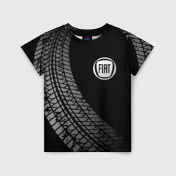 Детская футболка 3D Fiat tire tracks