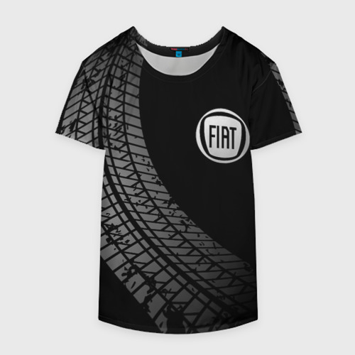 Накидка на куртку 3D Fiat tire tracks, цвет 3D печать - фото 4