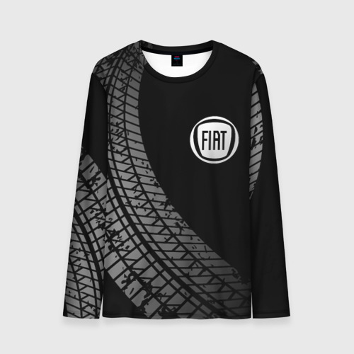 Мужской лонгслив 3D Fiat tire tracks, цвет 3D печать