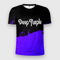 Мужская футболка 3D Slim Deep Purple purple grunge