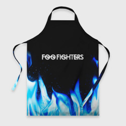 Фартук 3D Foo Fighters blue fire