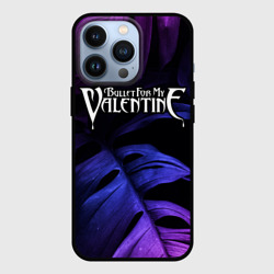 Чехол для iPhone 13 Pro Bullet For My Valentine neon monstera